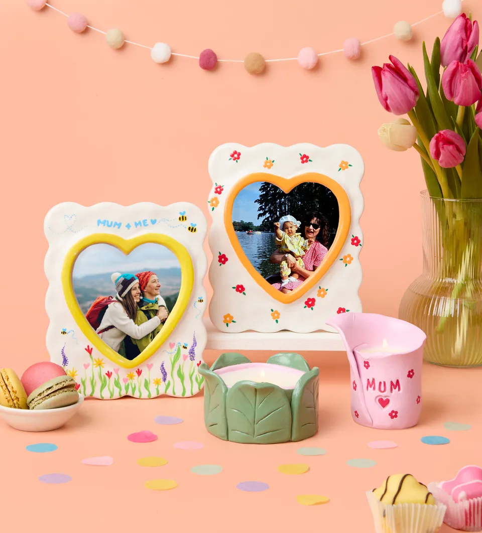 Pott'd Bundles Handmade Moments kit candele argilla e cornici