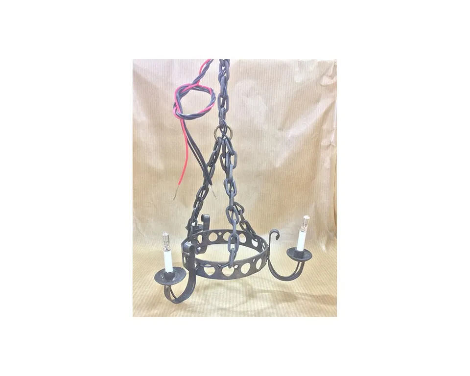 Ditta Montanini Lampioni ART21 Lampadario Ottone 3 Luci Ø6