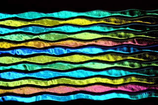 Cbs Dichroic Firestrips Natural Wavy vetro dicroico 10 pezzi