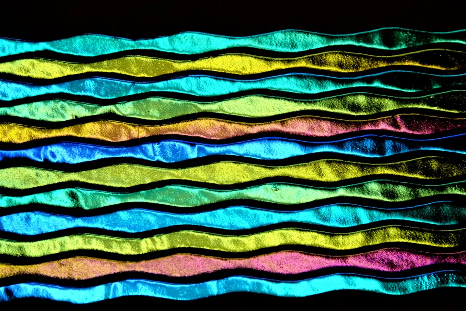 Cbs Dichroic Firestrips Natural Wavy vetro dicroico 10 pezzi