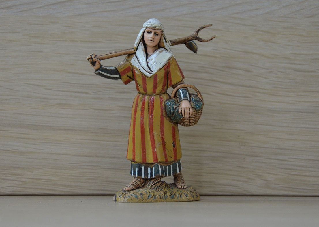 Pastori Landi CS1024 Contadina 10cm statuina presepe