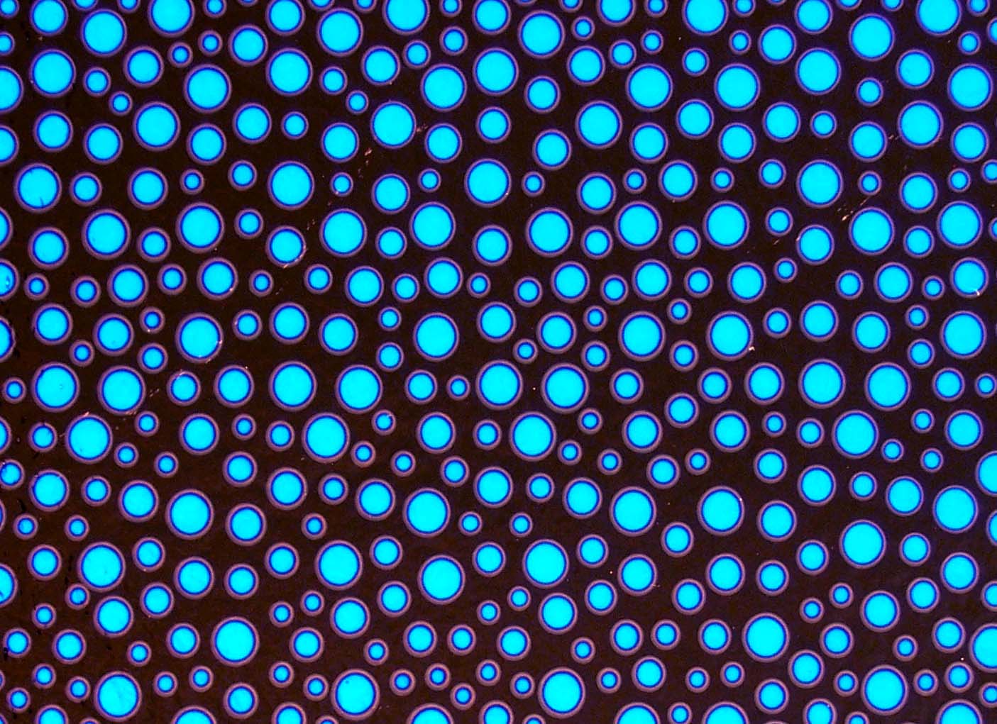 CBS Borderline Quarter Sheets Bubbles vetro giallo blu COE 90/96
