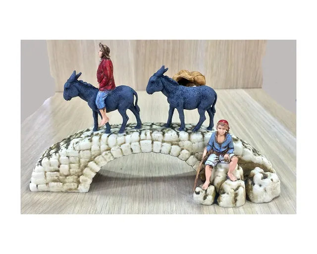 Ditta Montanini Gruppi Landi 0151-05 gruppo presepe terracotta