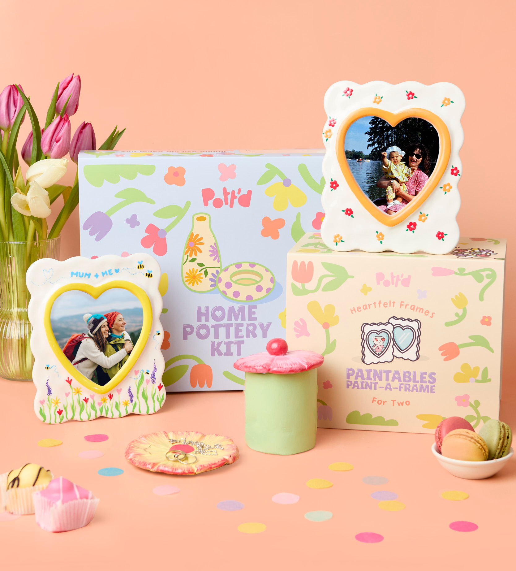 Pott'd From the Heart kit argilla e cornici fai da te casa