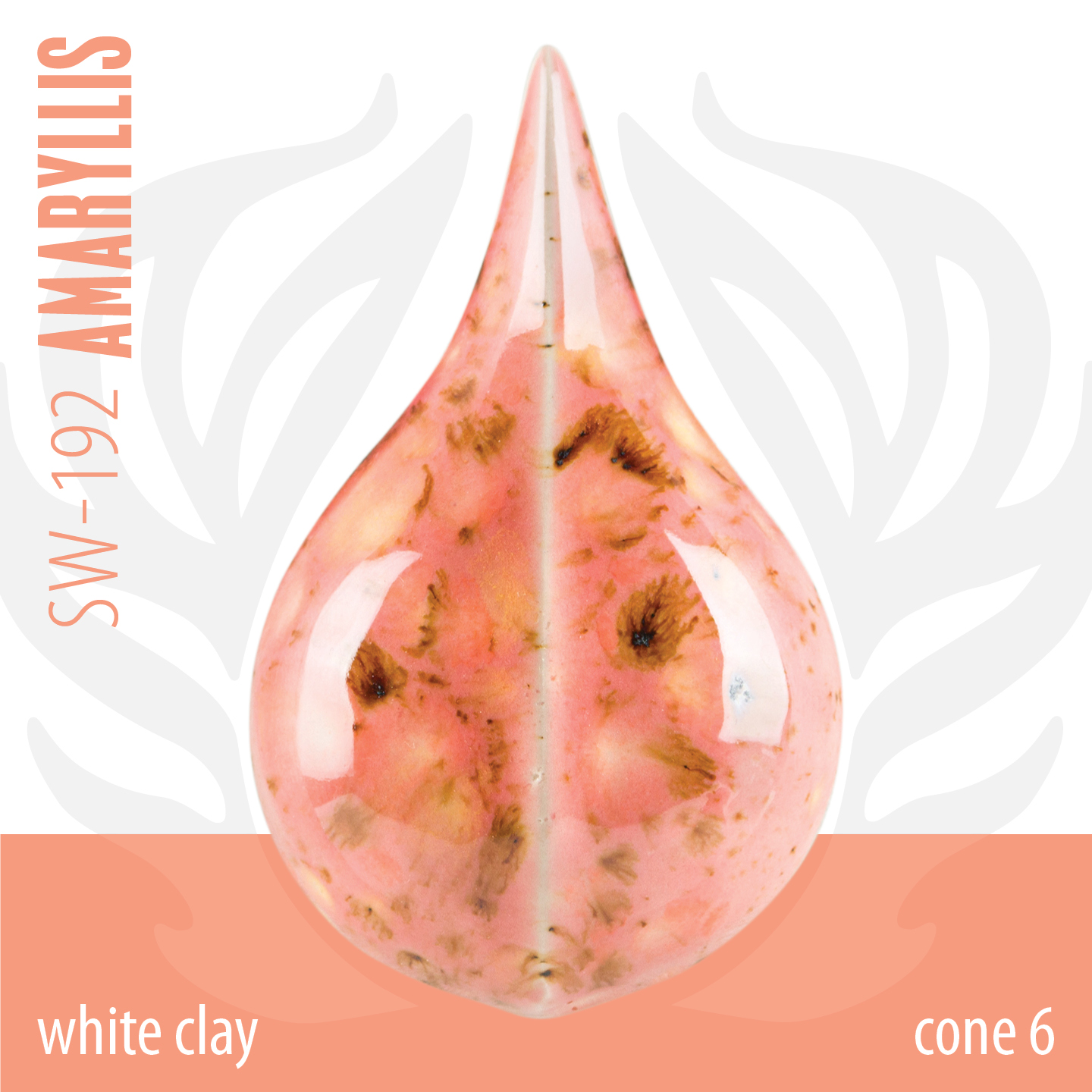 Mayco Foundations Amaryllis smalto cristalli ceramica rosso