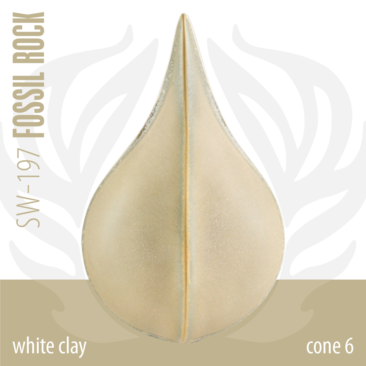Mayco Foundations Fossil Rock smalto ceramica beige opaco