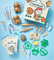 Pott'd Bundles Pack Sottobicchieri Biscotti Natale ceramica