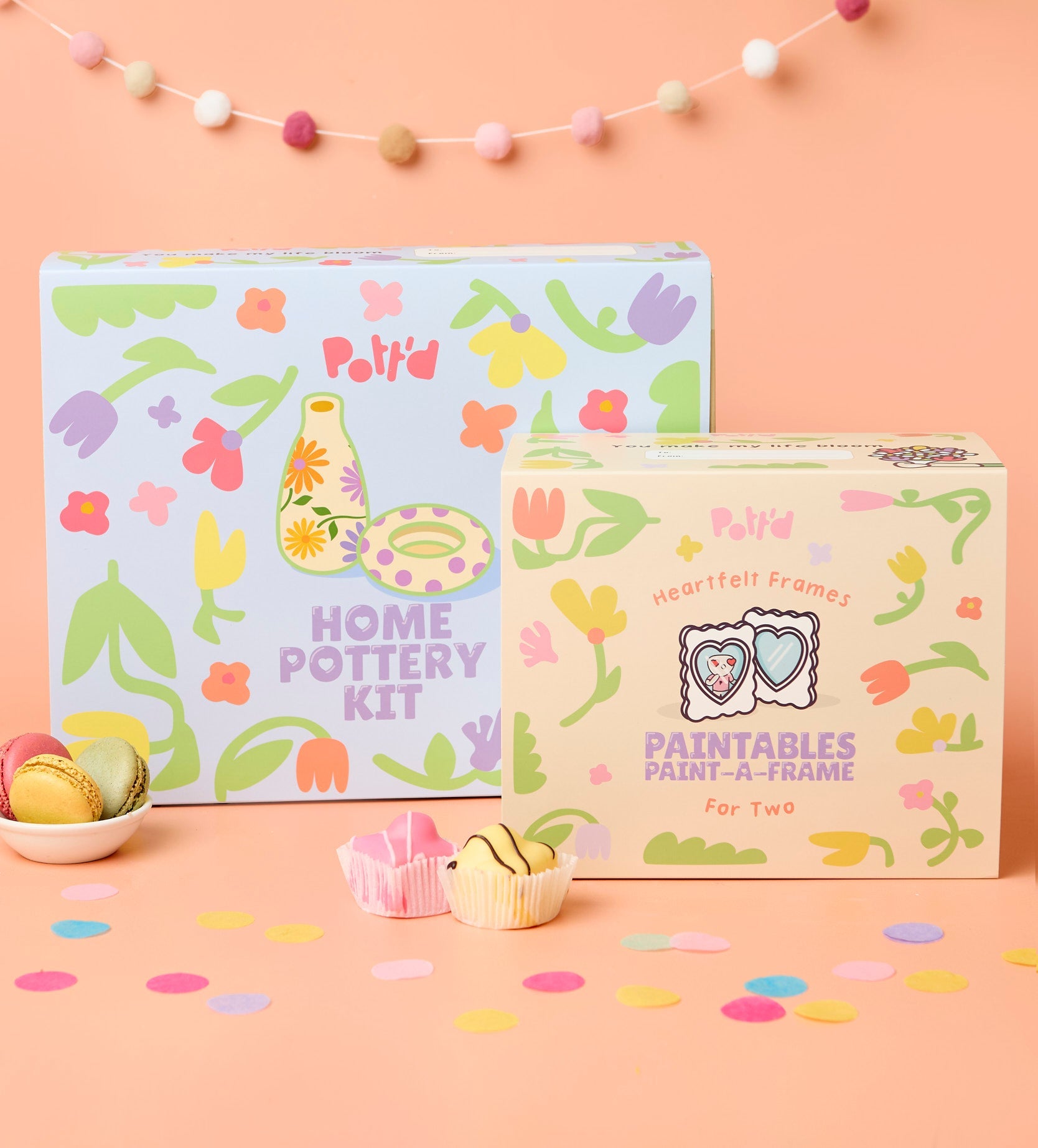 Pott'd Bundles Clay & Frame Bundle Kit Ceramica con Cornice
