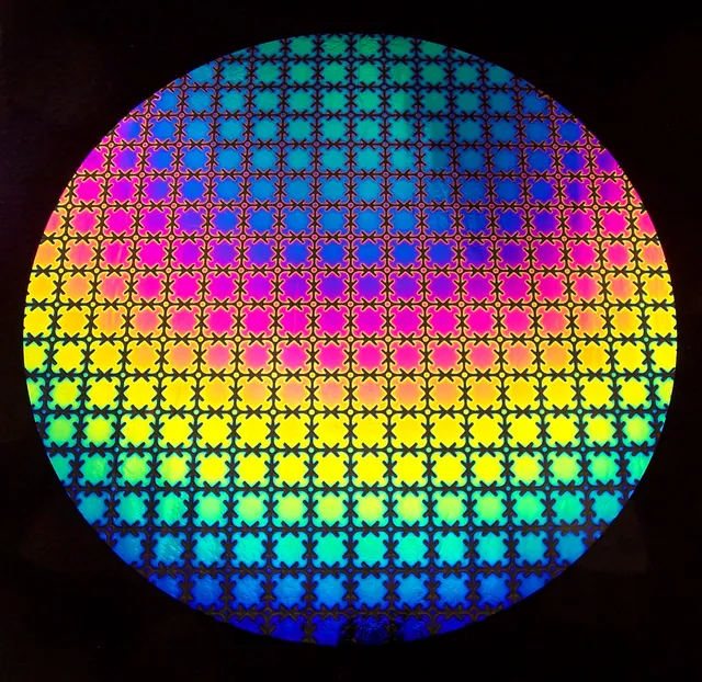 CBS Puzzle Pattern Rainbow vetro dicroico foglio