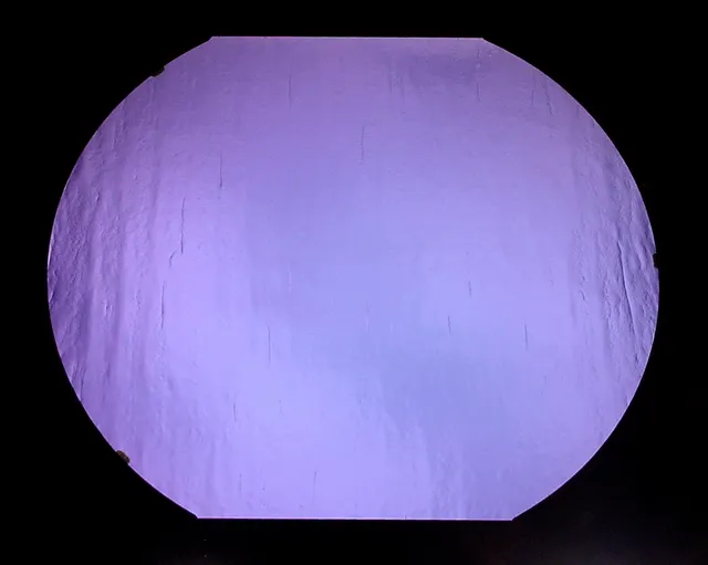 Cbs Dichroic Violet lastra vetro tonda 19 pollici viola