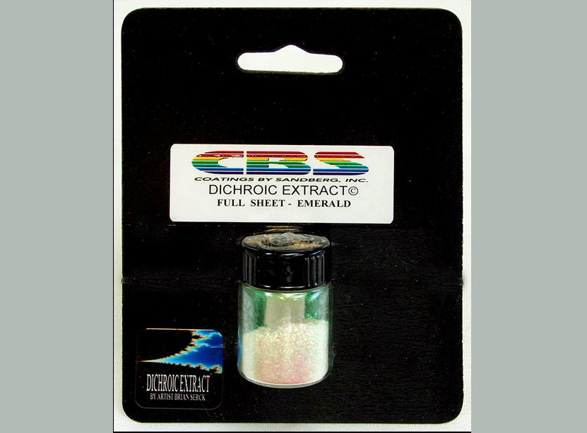 CBS Dichroic Extract Estratto Smeraldo 1 Foglio Lampwork