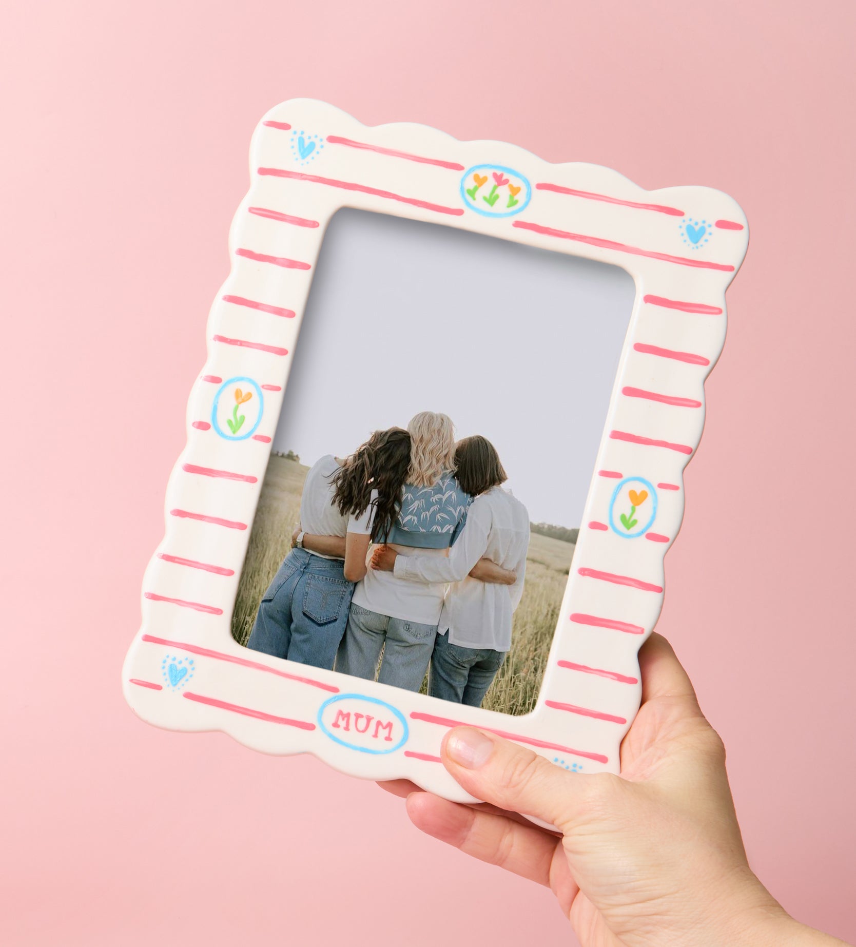 Pott'd Painting Kits Mom's Frame kit pittura cornice ricordo ceramica