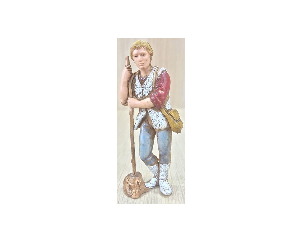 Ditta Montanini Pastori Landi 8016 Ragazzo con Bastone Statuina 8 cm