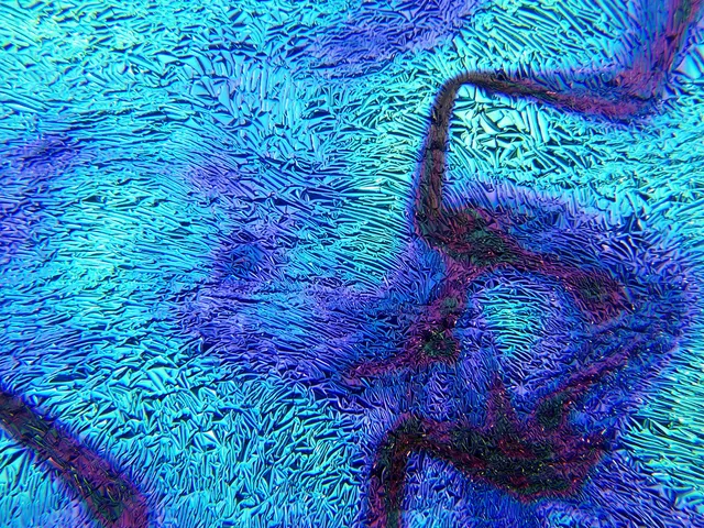 Cbs Crinklized Fusion Red/Silver Blue vetro fusione 48 cm