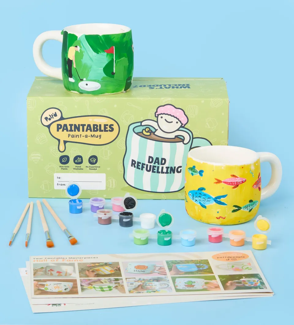 Pott'd Painting Kits Tazza festa del papà kit pittura ceramica