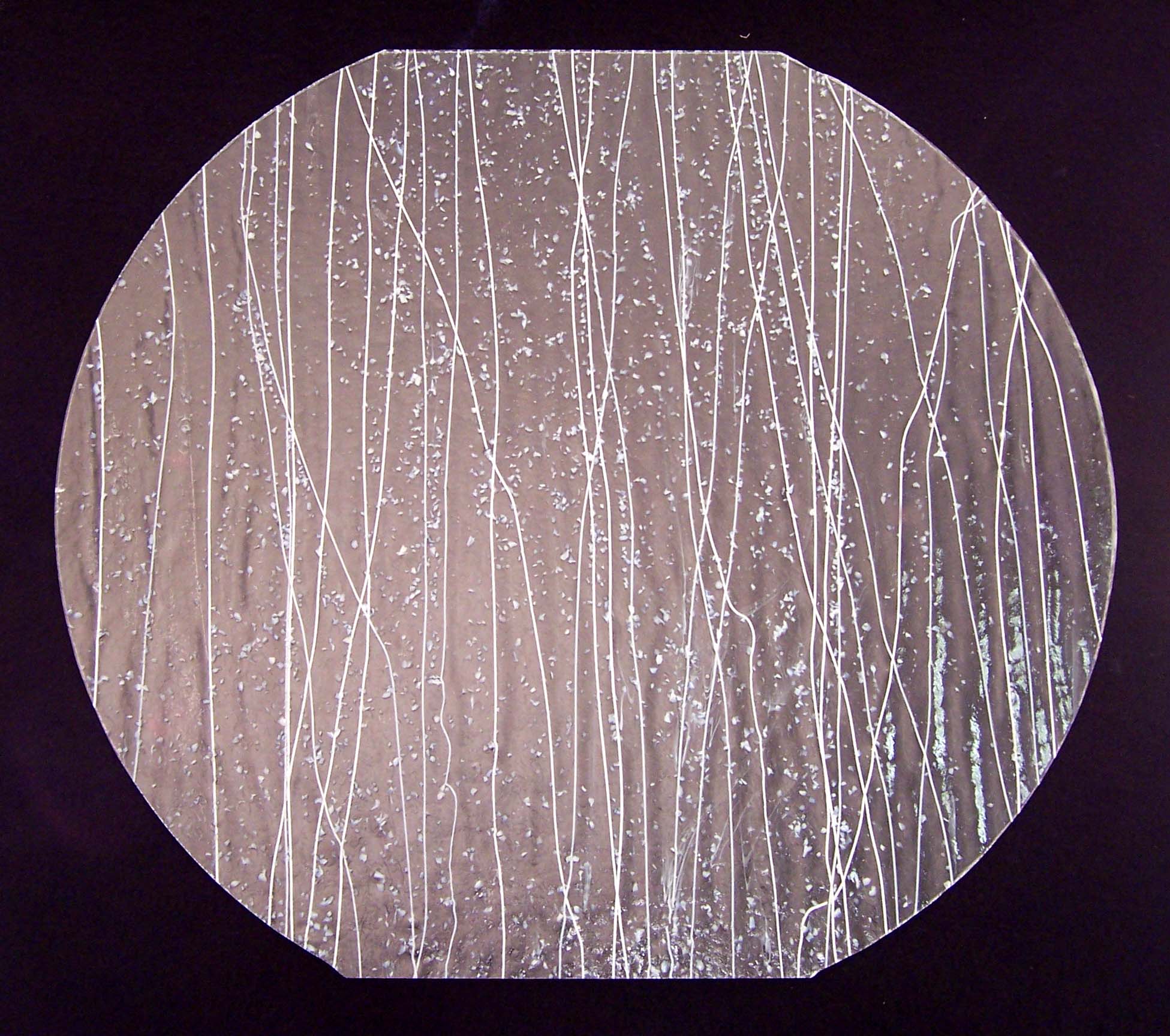 Cbs Mardi Gras 4237 vetro tondo fusione 19 pollici COE 90