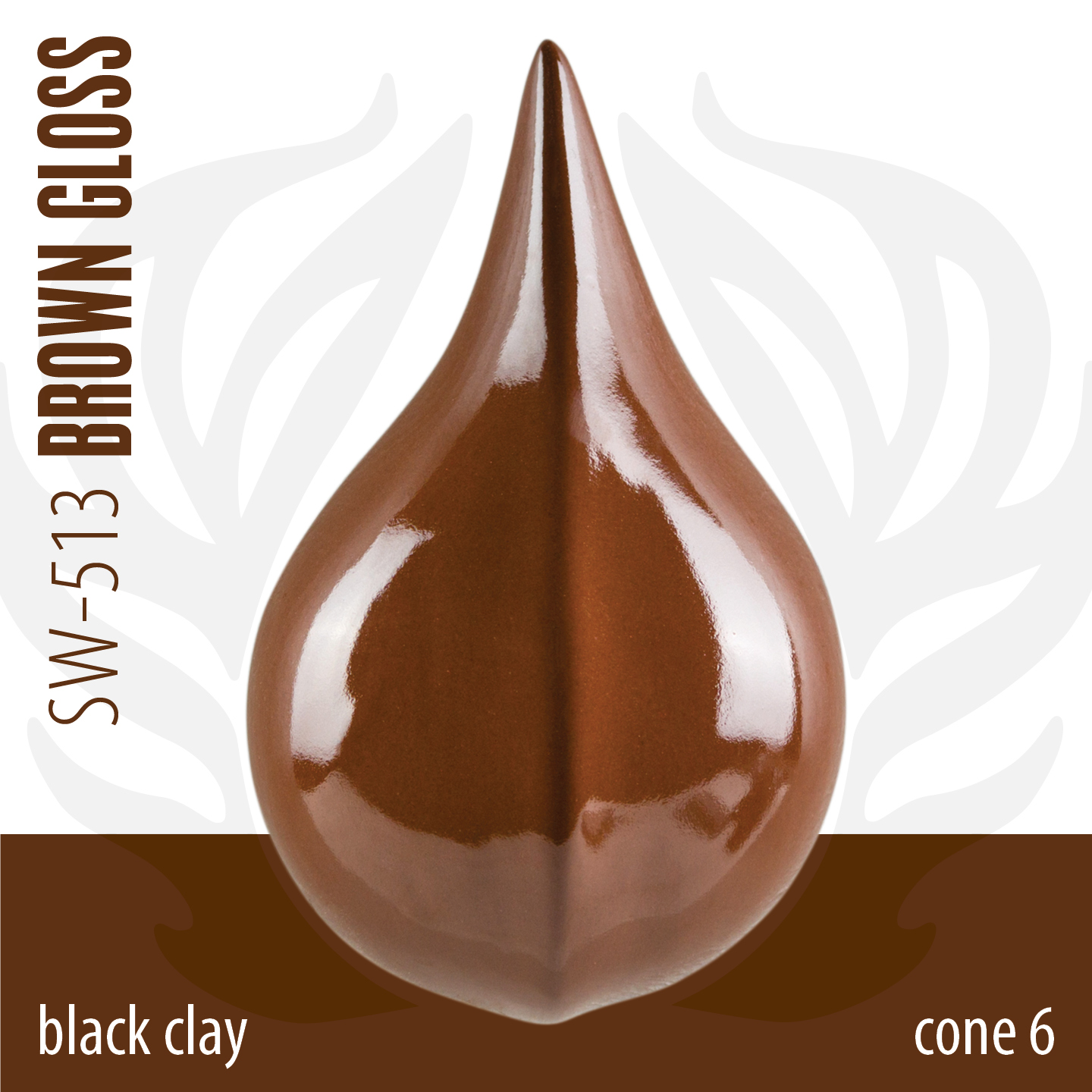 Mayco Foundations Brown Gloss smalto ceramica marrone lucido