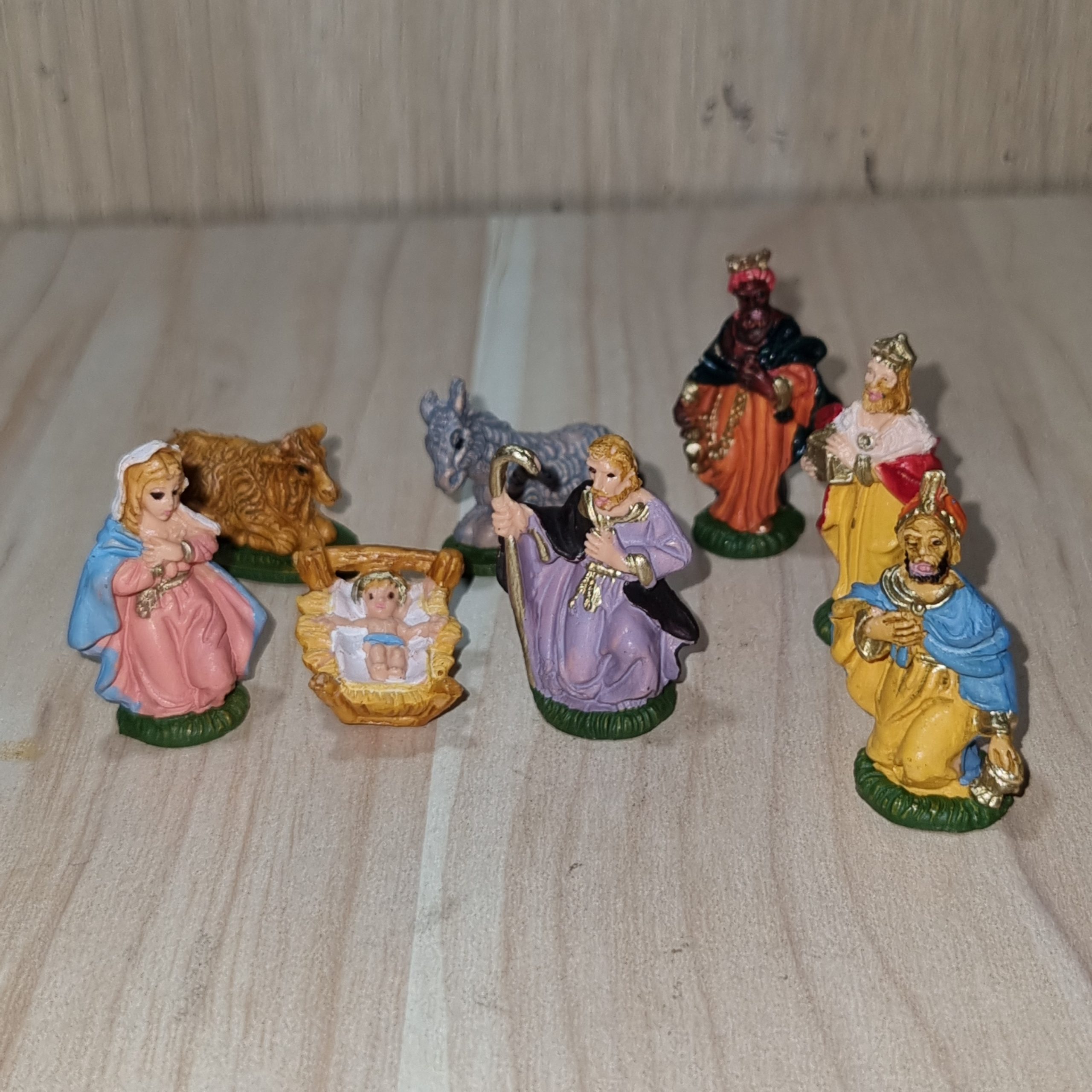 Ditta Montanini Pastori PVC Euromarchi Natività 4 cm 8 pezzi