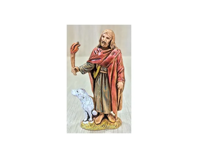 Montanini Landi 6520 Uomo pecora fiaccola statuina