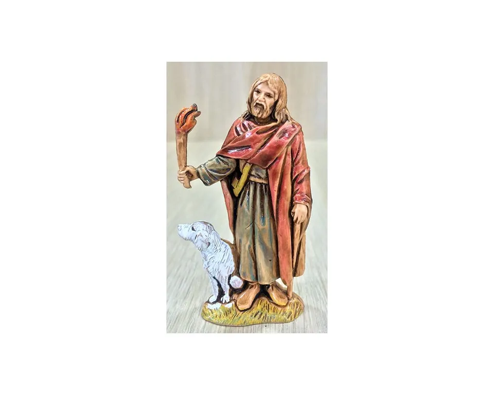 Montanini Landi 6520 Uomo pecora fiaccola statuina