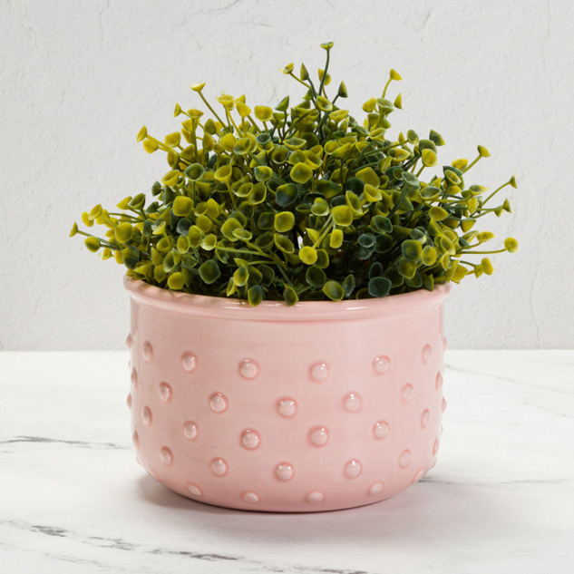 Mayco Earthenware Bisque Textured Planter vaso biscotto 3 decori