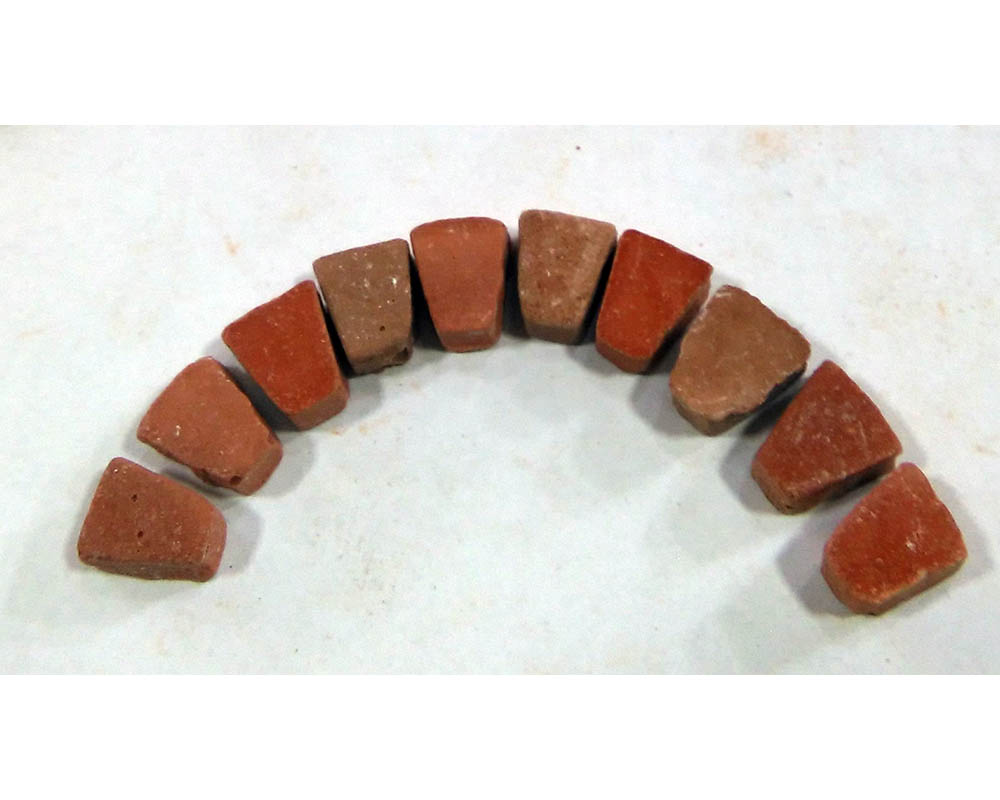 Tegole terracotta 2233 mattoni per arco 0,8x0,6 50 pezzi