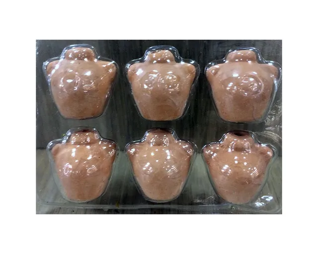 Montanini 40931 kit 6 anfore terracotta H 2,5 cm