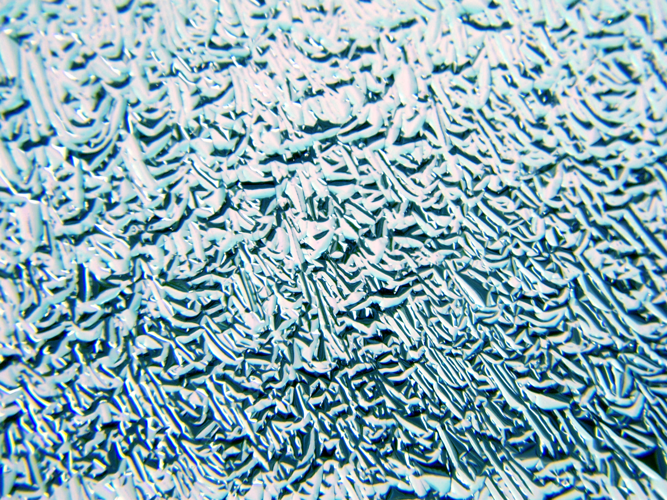 CBS Dichroic Crinklized vetro dicroico Red Silver Blue 19 pollici