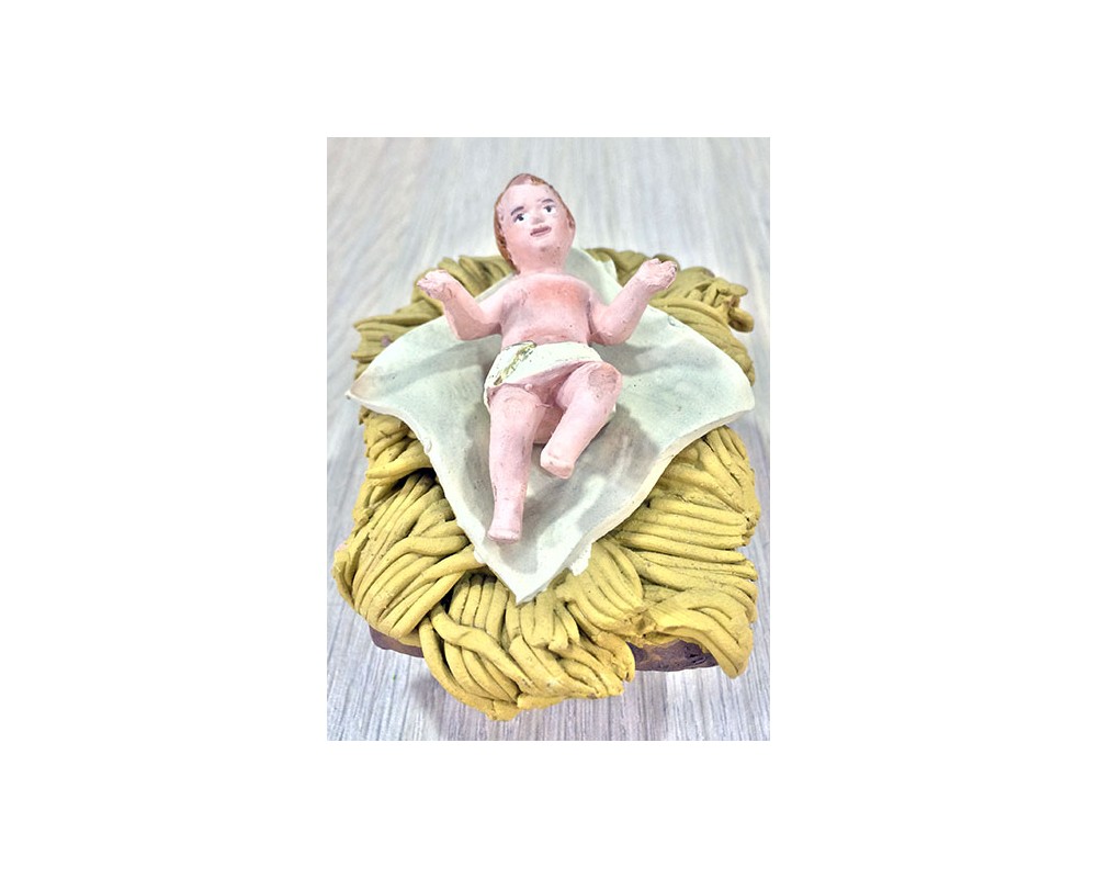 Montanini T1203 Bambino 12 cm statuina presepe terracotta