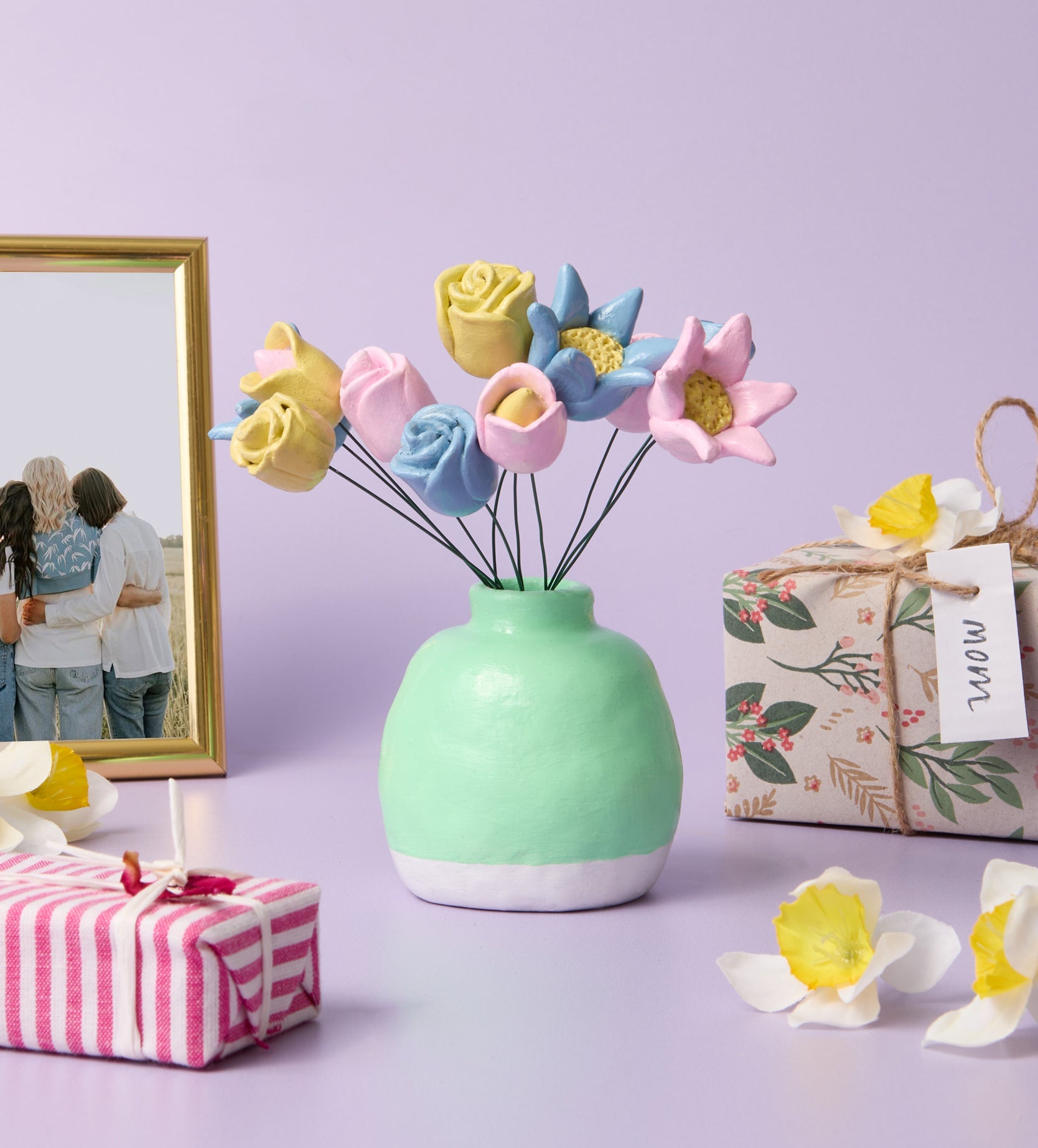 Pott'd Projects Bunches of Love kit ceramica fiori regalo duraturo