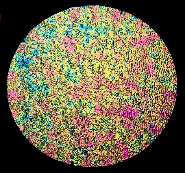 Cbs Dichroic Aurora Borealis Green Pink Ripple vetro fusione