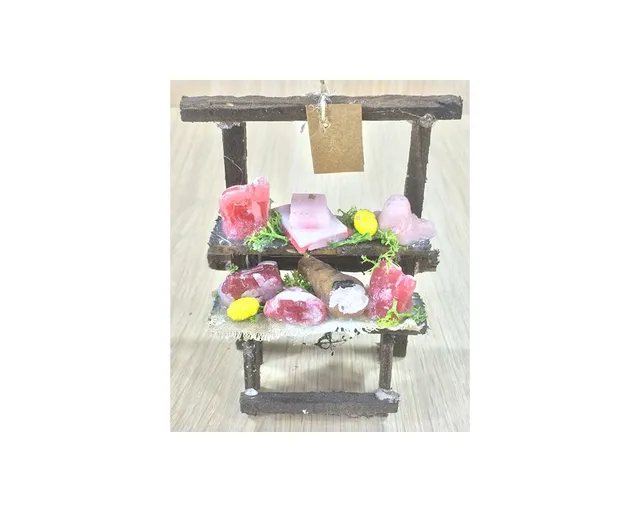 Ditta Montanini Banchi in cera AC012 banco presepe carne 9 cm