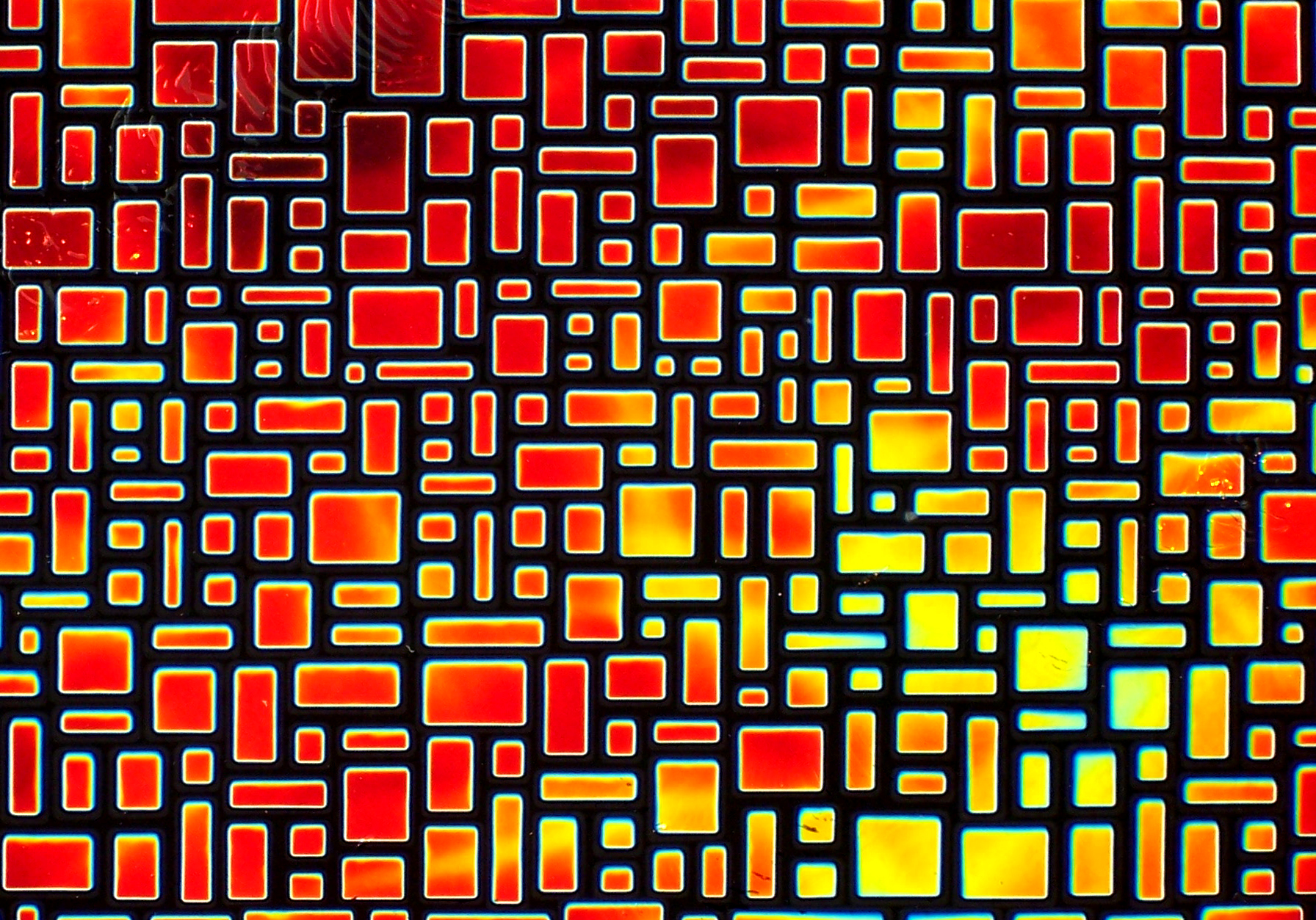 Cbs Dichroic Borderline Masonry Cyan vetro dicroico Aurora Borealis