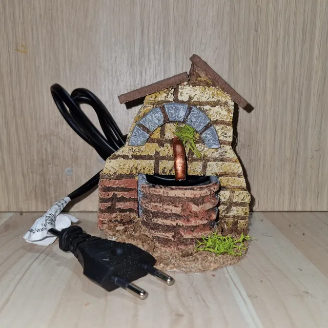 Ditta Montanini Fontane e Cascate FN7 fontana presepe in sughero