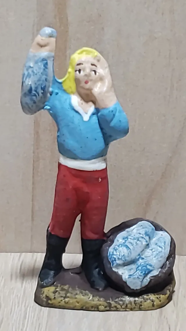 Montanini Terracotta TC23 Pescivendolo 6 cm statuina