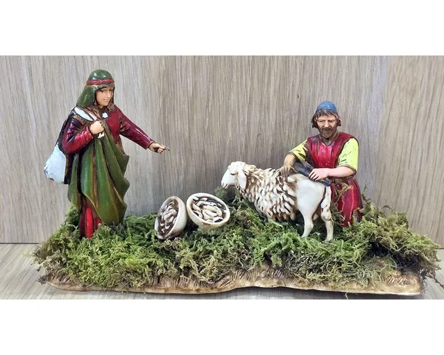 Ditta Montanini Gruppi Landi 1095-00 gruppo tosatore presepe