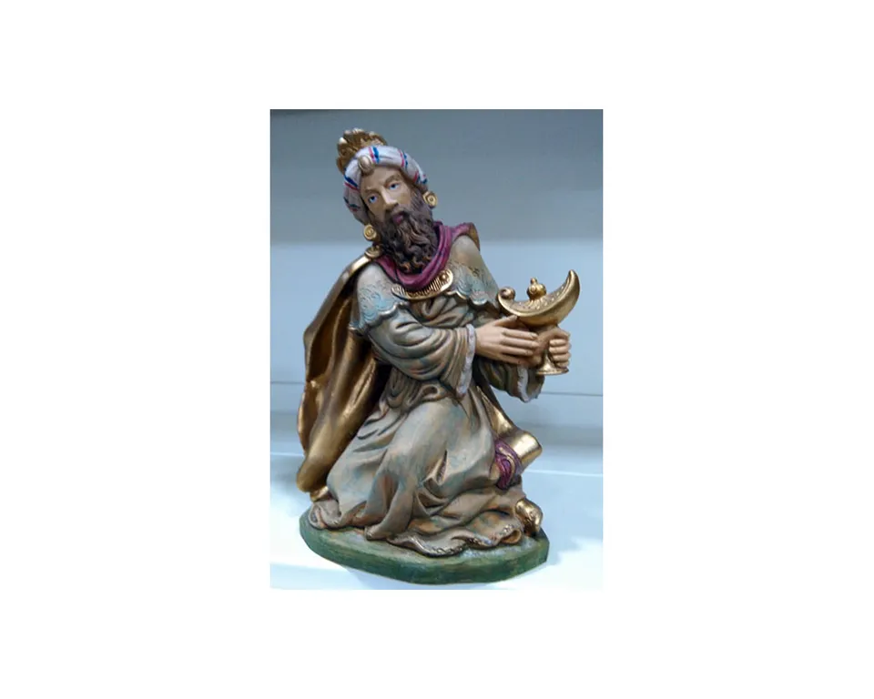 Ditta Montanini Pastori legno G30-07 statuina Re mulatto 30 cm