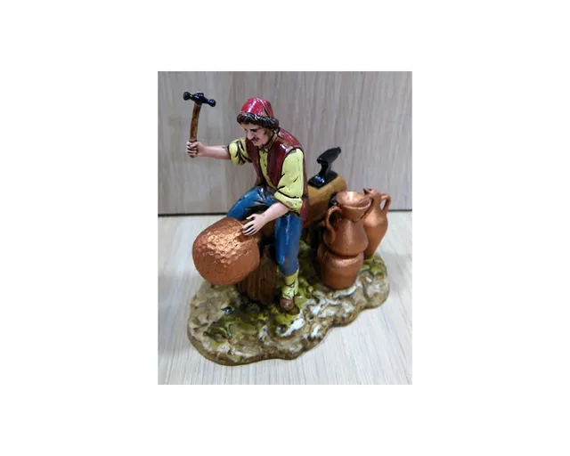 Ditta Montanini Gruppi Landi 1021-02 Ramaio statuina presepe