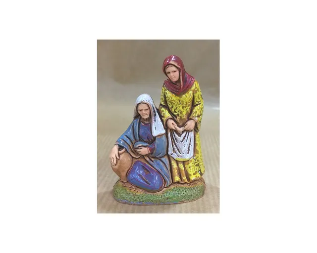 Ditta Montanini 6043 Due levatrici statuine presepe Landi