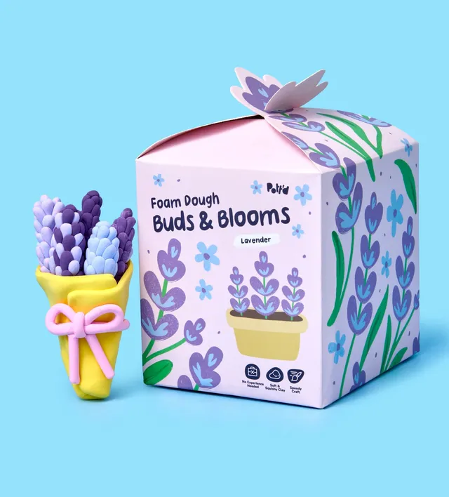 Pott'd Buds & Blooms Lavender kit lavanda in argilla fai da te