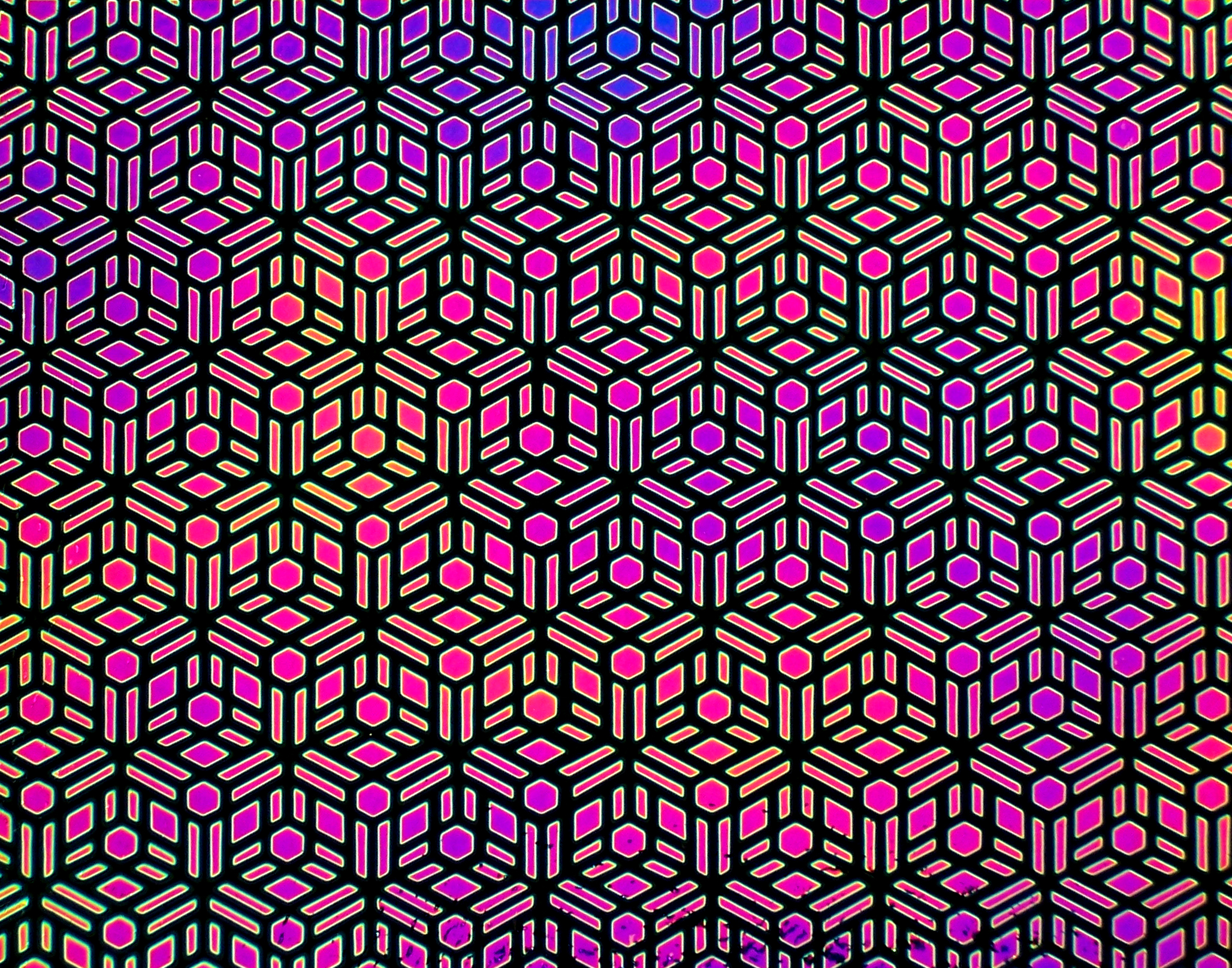 Cbs Dichroic Borderline Geometric vetro dicroico quarto di lastra aurora