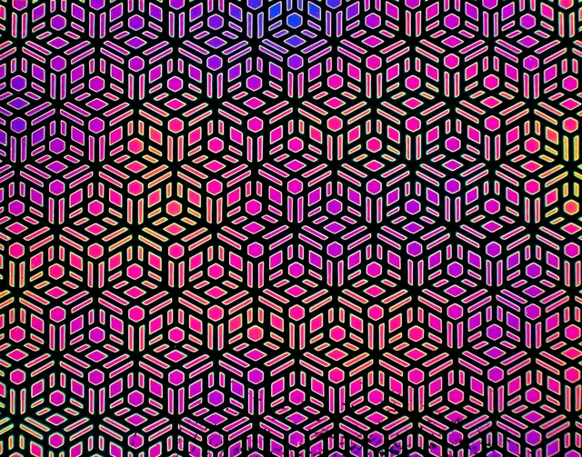 Cbs Dichroic Borderline Geometric vetro dicroico quarto di lastra aurora