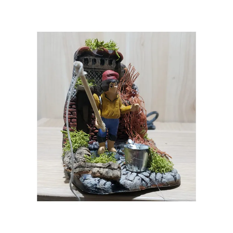 Landi 84426 Pescatore 7 cm pastore movimento presepe