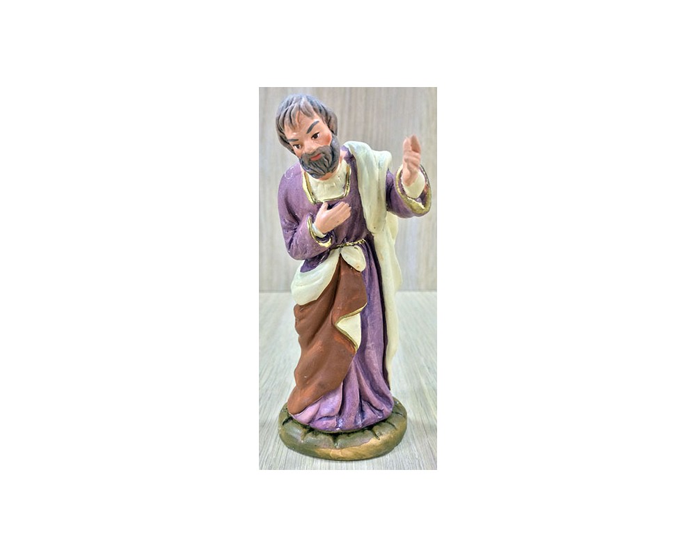 Pastori in Terracotta T1202 San Giuseppe Statuina Presepe 12 cm
