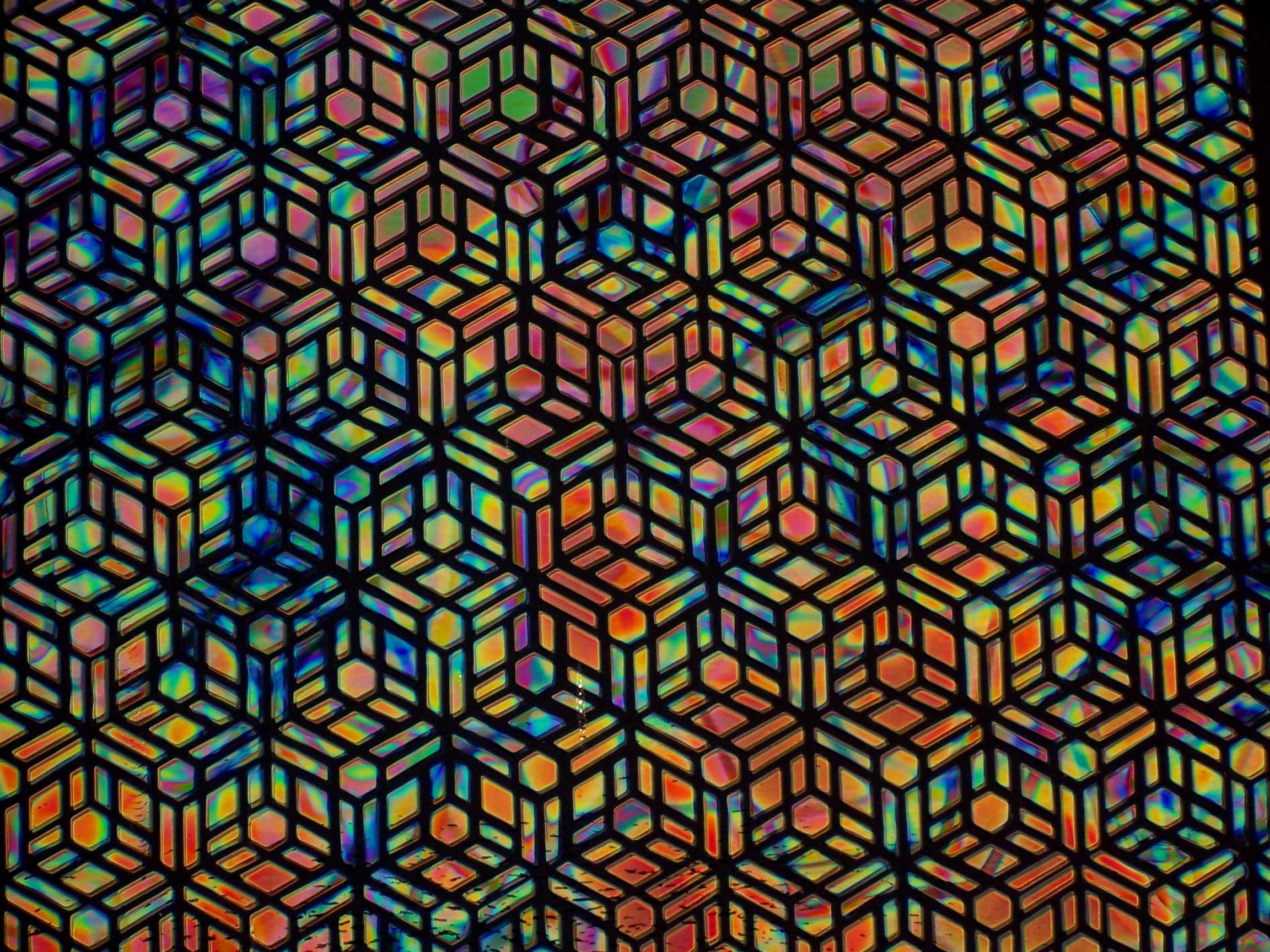 Cbs Borderline Geometric Mixture Fusion vetro dicroico quarto foglio