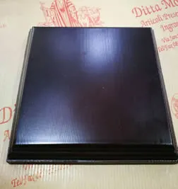 Landi base legno presepe quadrata 13x13 cm supporto