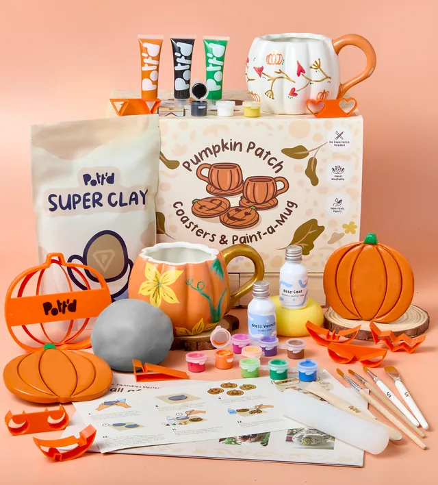 Pott'd Bundles Pumpkin Patch bundle tazza e sottobicchieri zucca