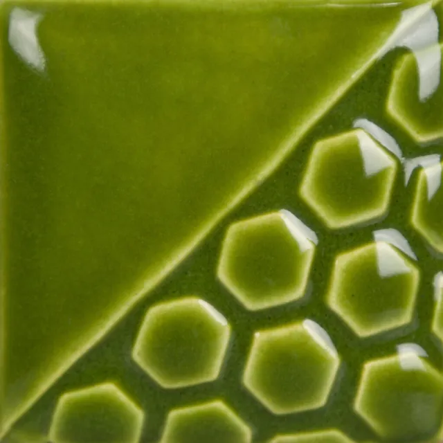 Mayco Elements Foliage Green smalto verde lucido texture