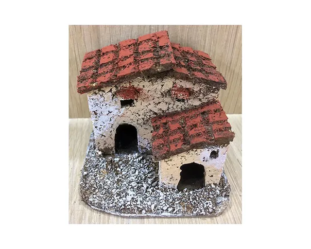 Ditta Montanini Casette in sughero CAP4 casetta presepe 5,5 cm