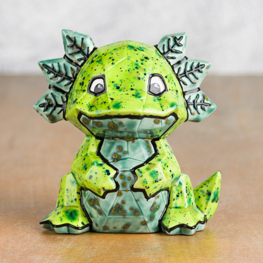 Mayco Earthenware Bisque Axolotl Facet-ini ceramica da dipingere